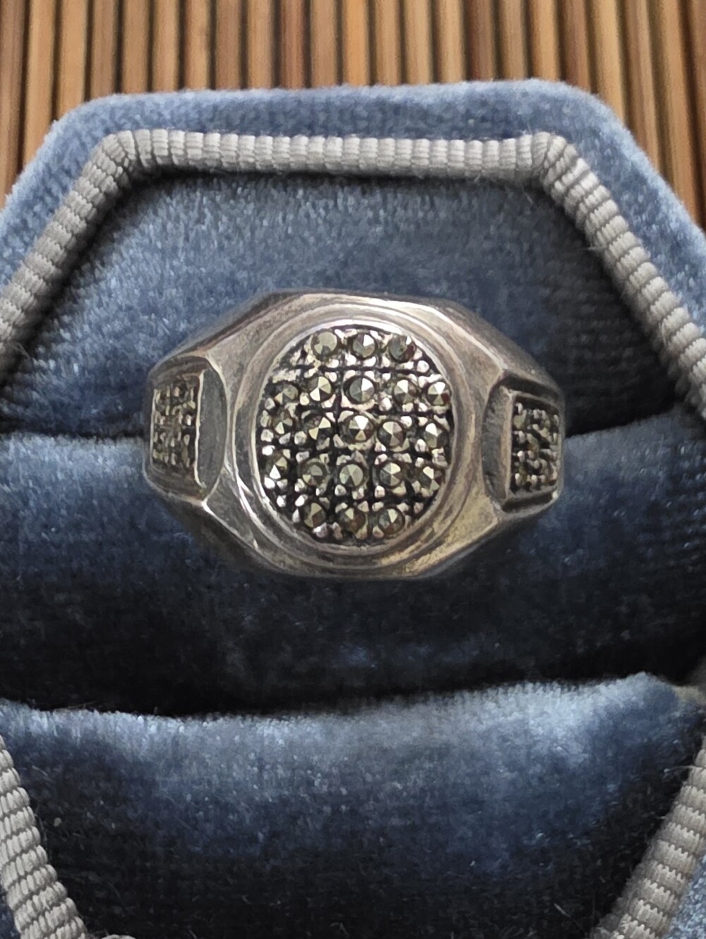 925 Silver Marcasite Ring (Vintage)